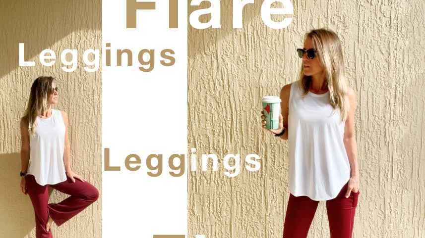 5 Tips for What to Wear with Flare Leggings - Stelle