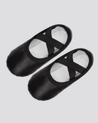 Black Kids PU Leather Ballet Shoes