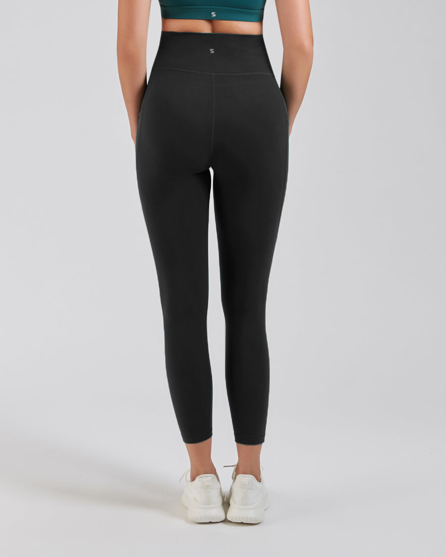 Black SoftLuxe Yoga Pants with Pockets