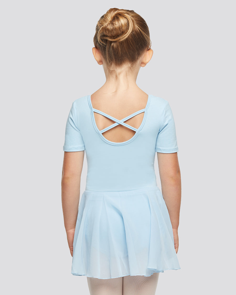 Blue Girls Short Sleeve Dress