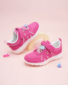 Fuchsia Kids Running Shoes - View 4