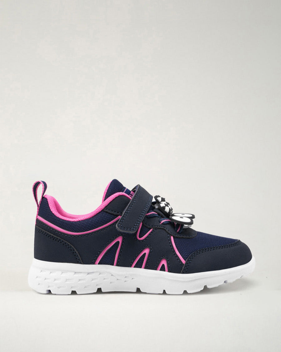 Navy Kids Running Shoes - View 1