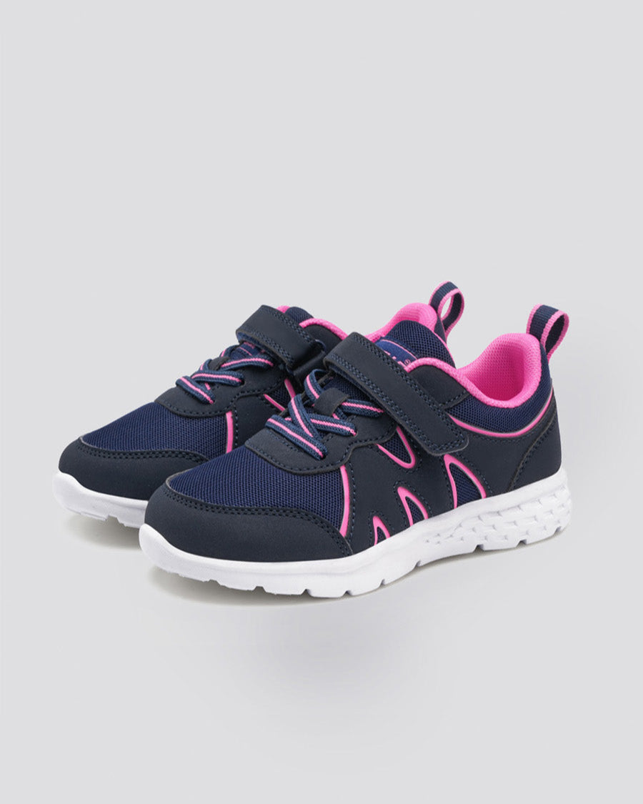 Navy Kids Running Shoes - View 2