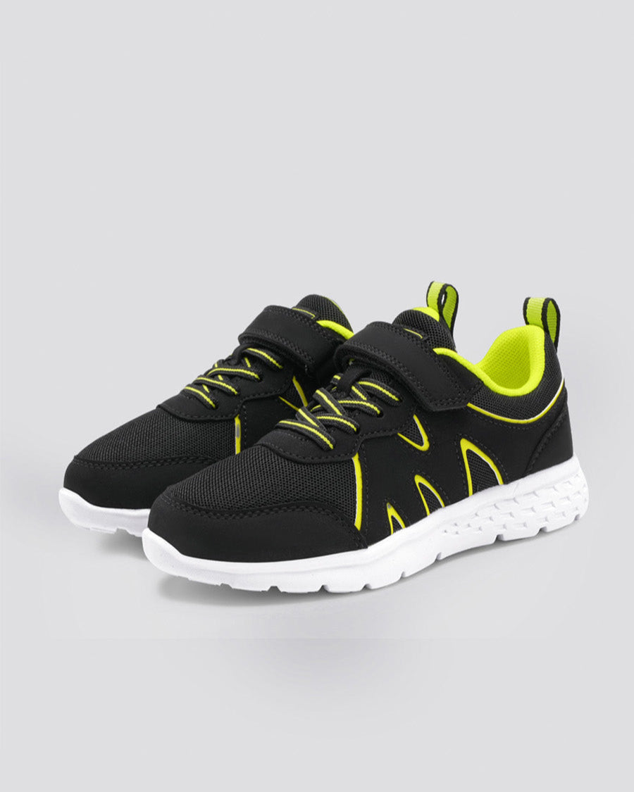 Black Kids Running Shoes - View 2