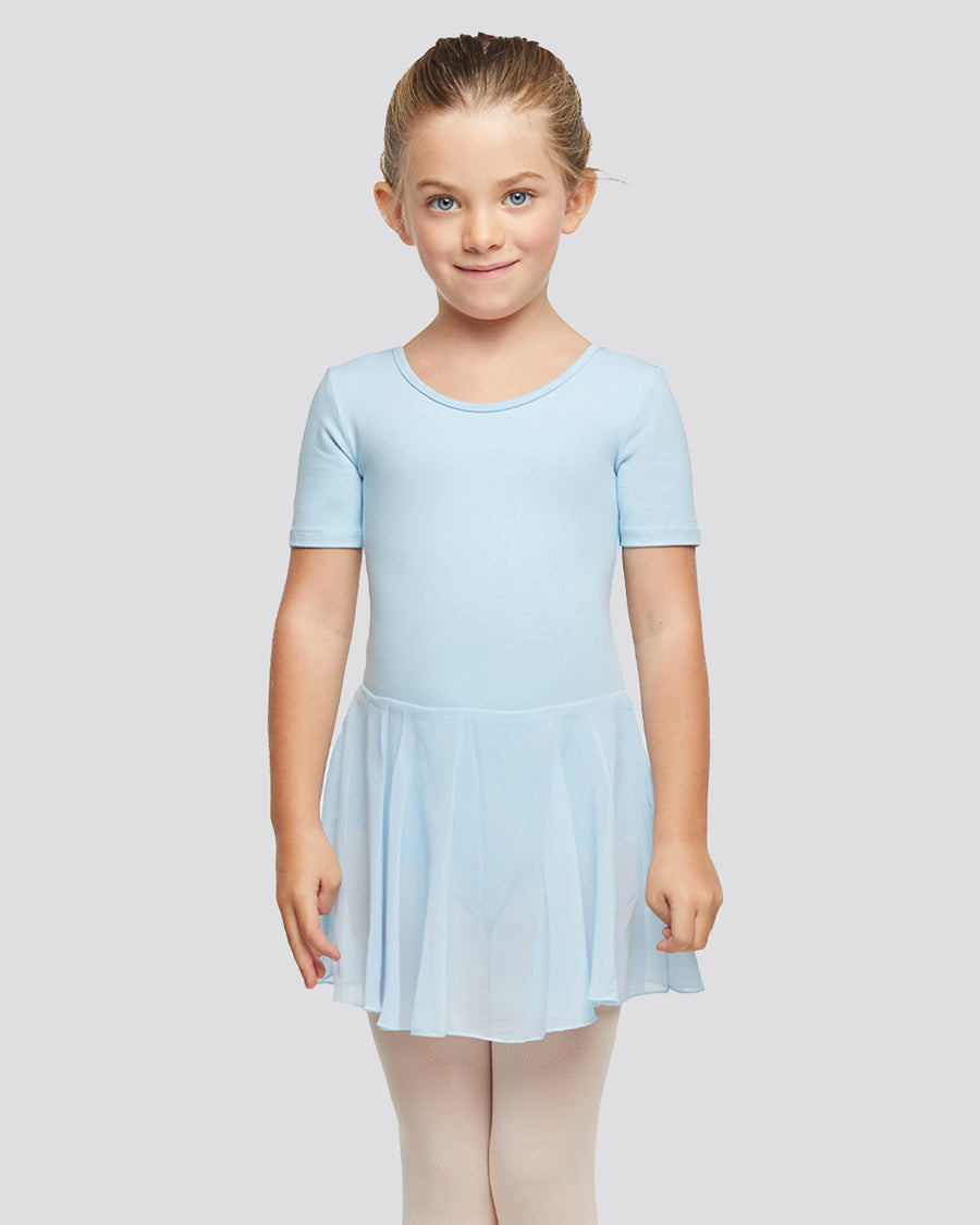 Blue Girls Short Sleeve Dress