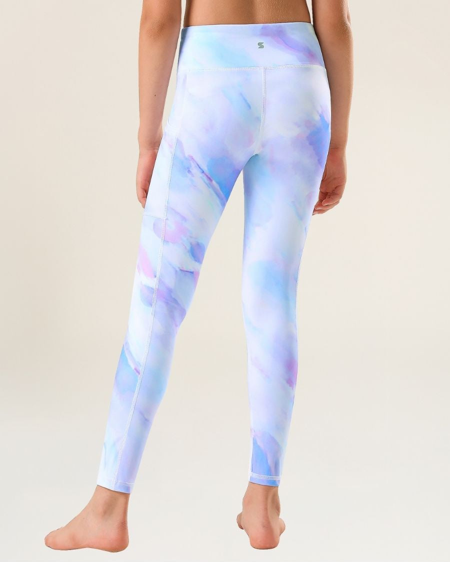 Lilac Sky Girls Athletic Leggings - View 4