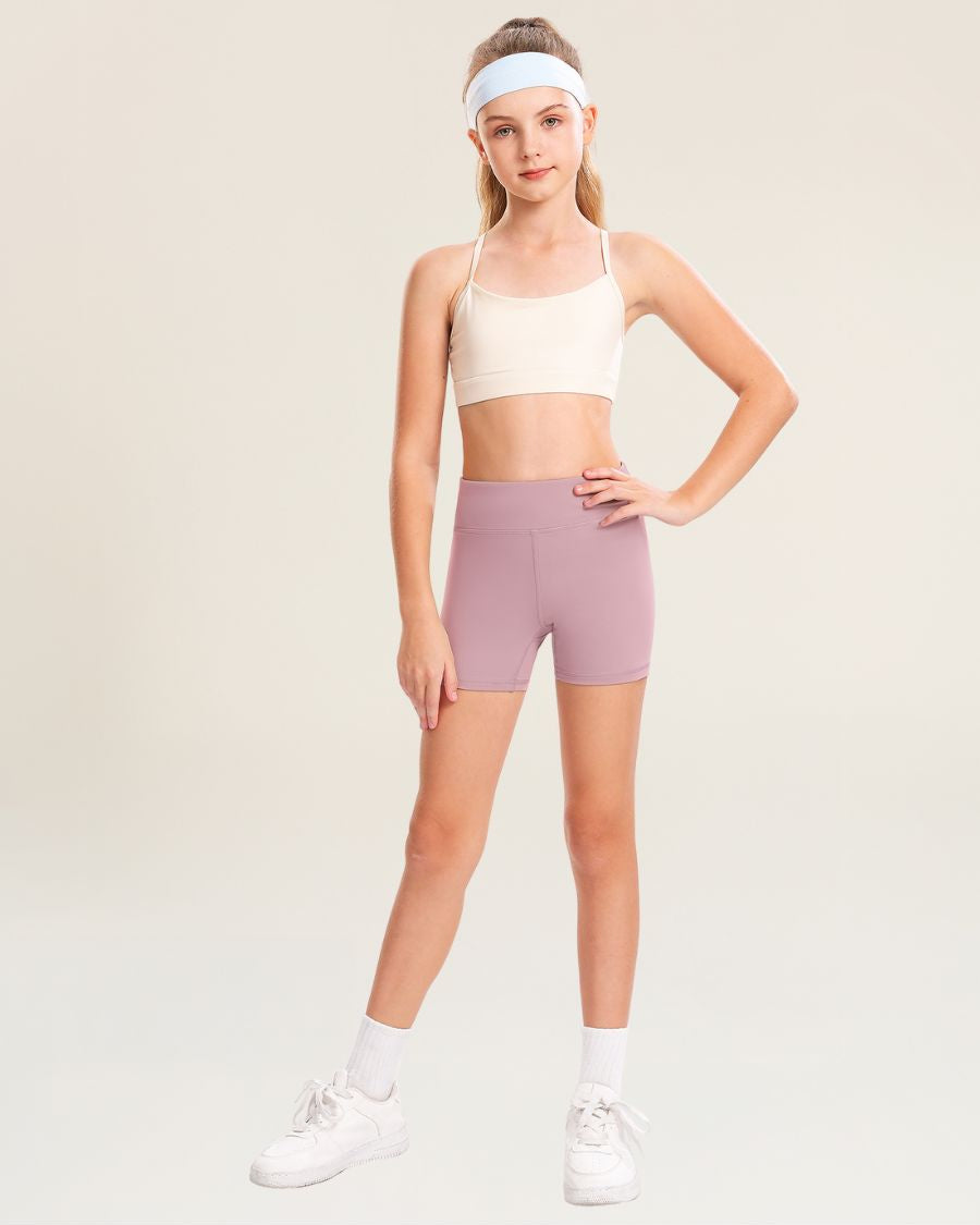 Pink Girls 3" Volleyball Shorts