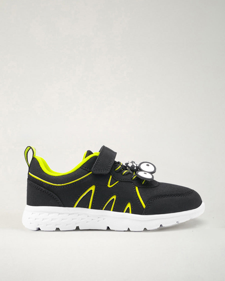 Black Kids Running Shoes - View 1