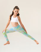 Spring Pastel Girls Athletic Leggings - View 3
