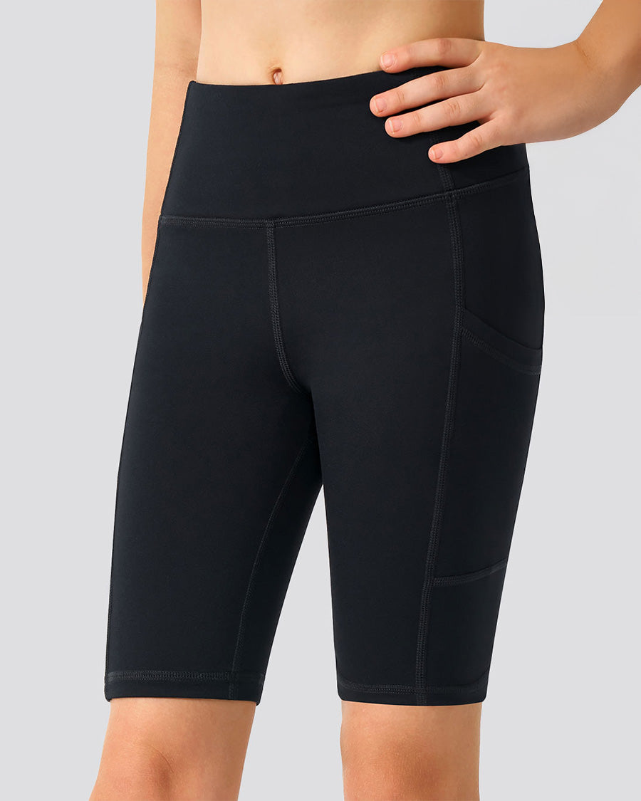 Black Girls 8" Volleyball Ace Shorts