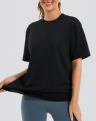 Black Women Cotton Oversized T-Shirt