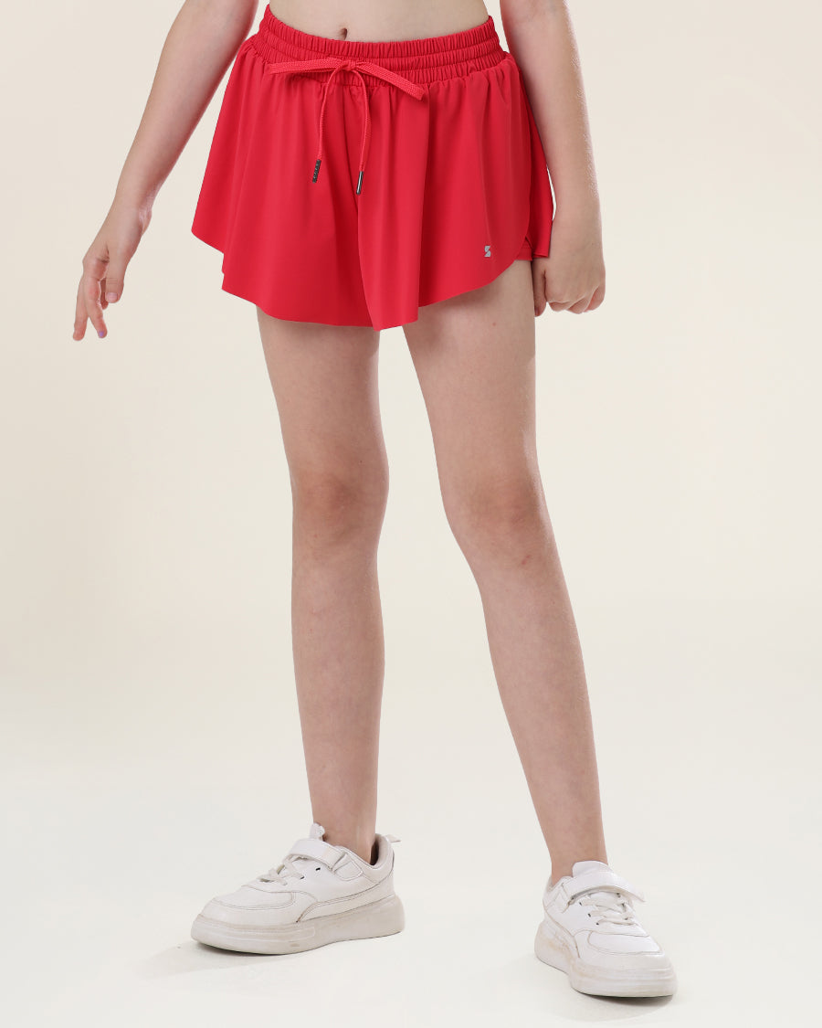 Raspberry Girls Flowy Shorts