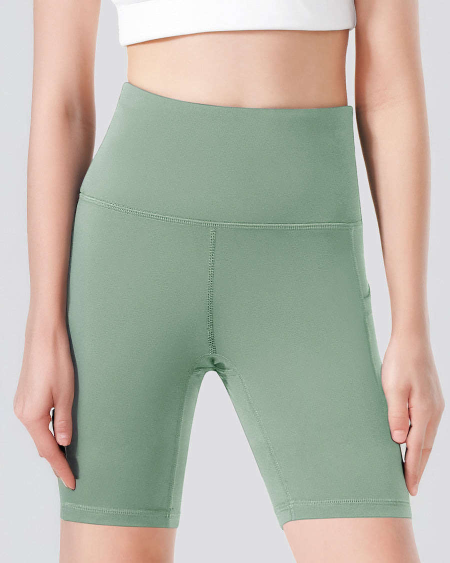 Jade Green Girls 8" Volleyball Ace Shorts