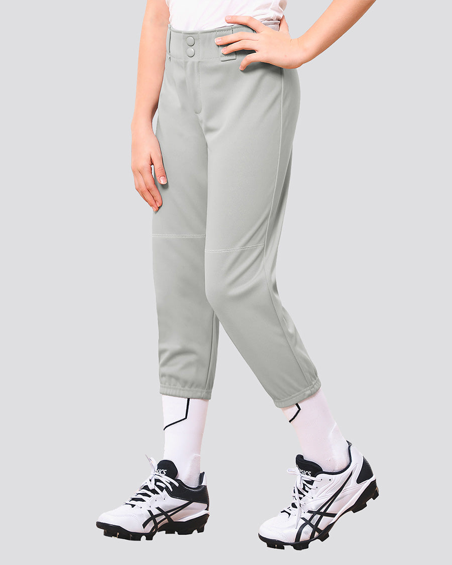 Light Grey Girls Softball Pants