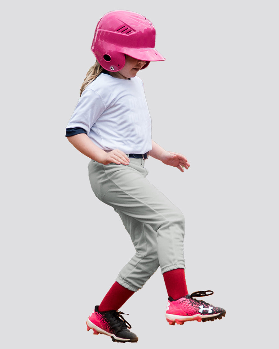 Light Grey Girls Softball Pants