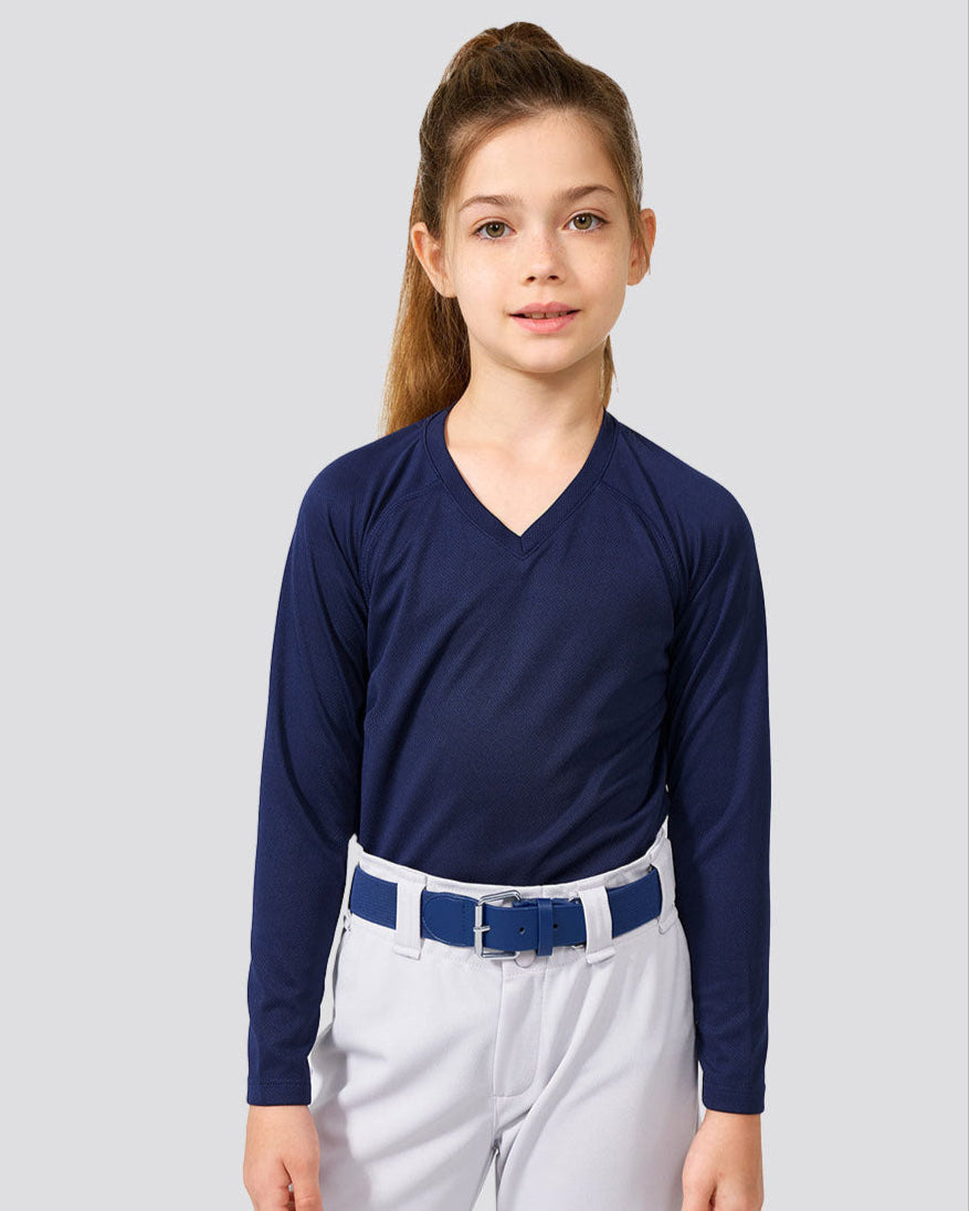 Navy Youth Elastic Baseball/Softball Belt - View 2