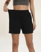 Black Comfy Lounge Shorts