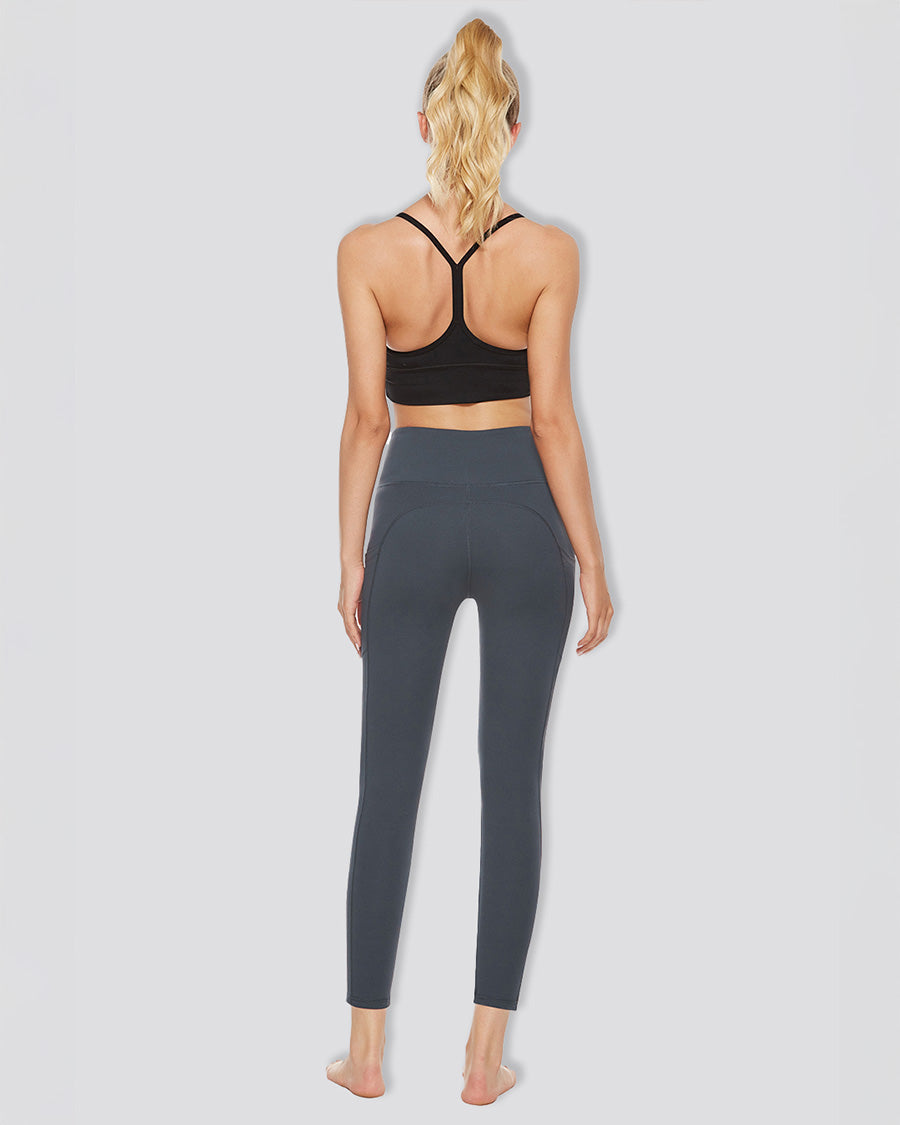Grey High Waisted Yoga Leggings