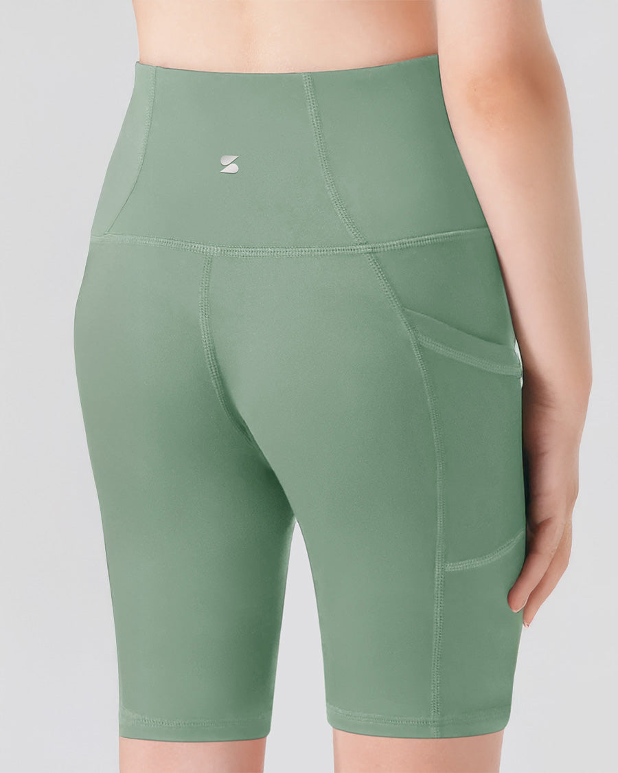 Jade Green Girls 8" Volleyball Ace Shorts