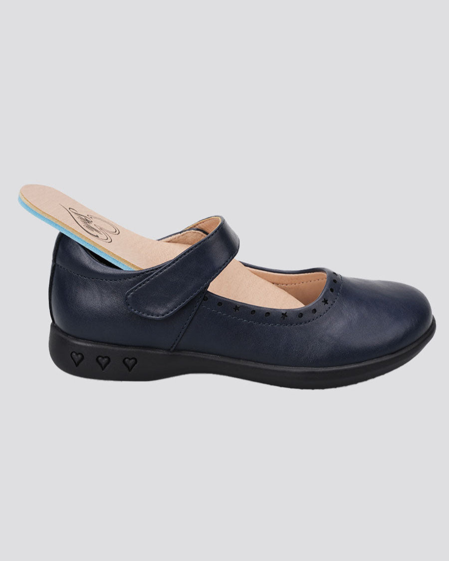 Navy Girls Mary Jane School Uniform Shoes