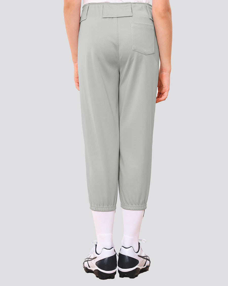 Light Grey Girls Softball Pants