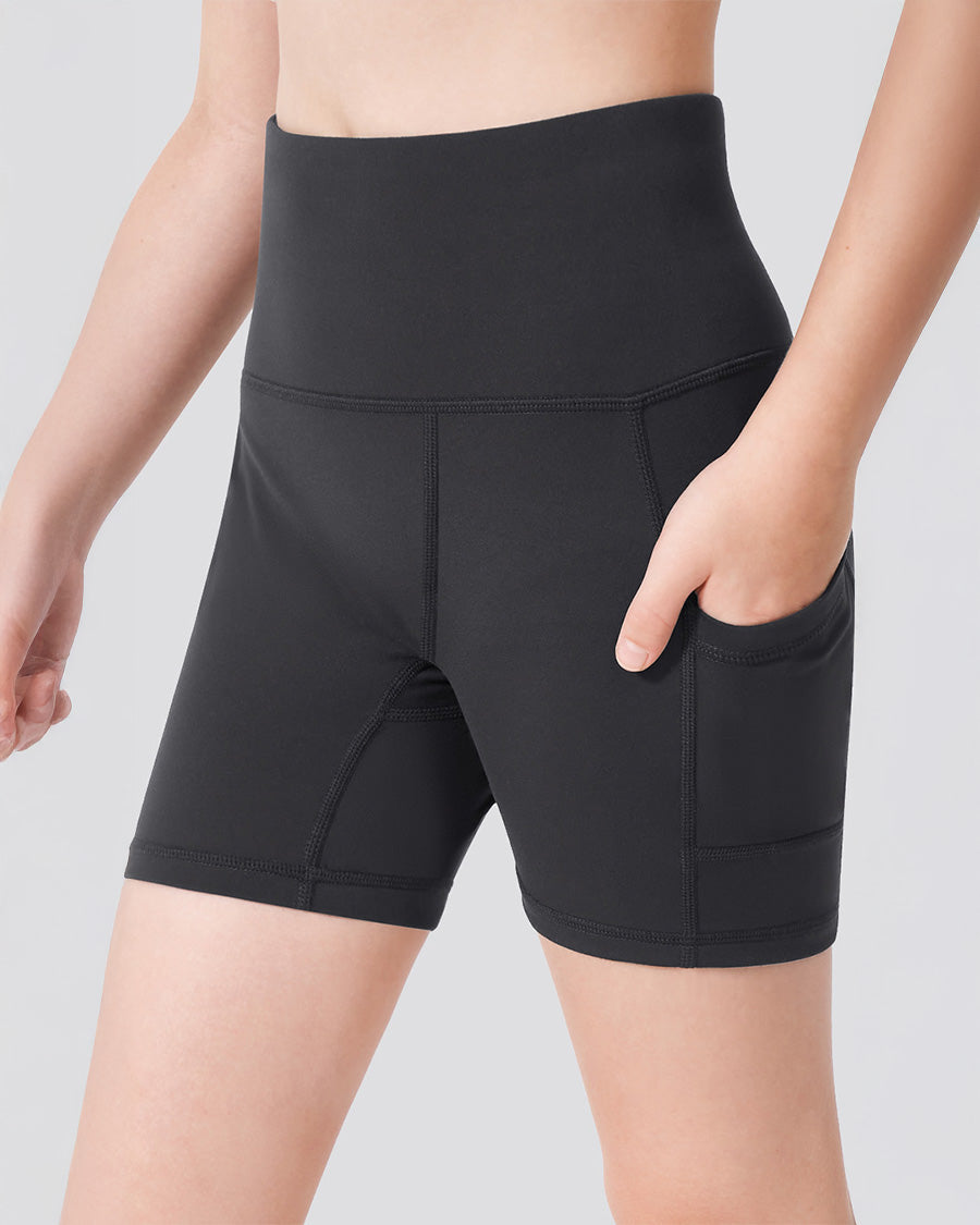 Charcoal Girls 4" Volleyball Ace Shorts