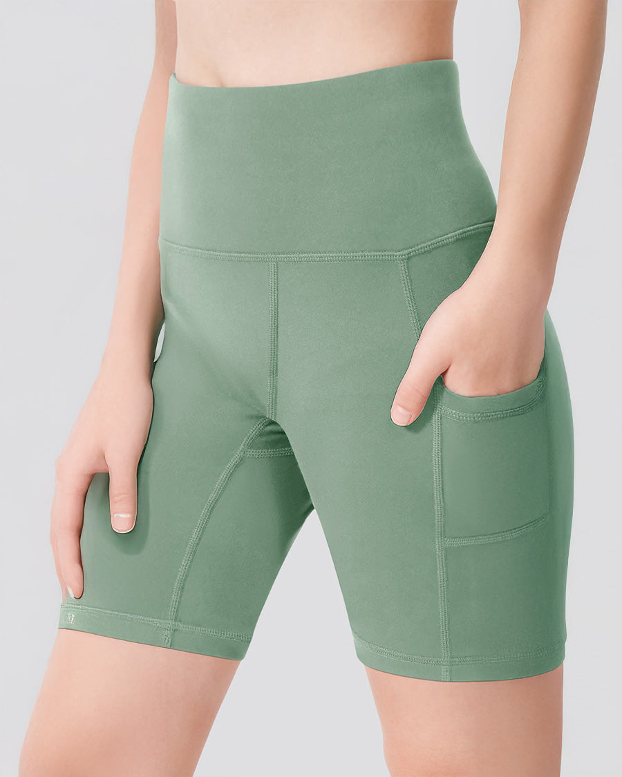 Jade Green Girls 8" Volleyball Ace Shorts