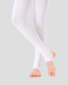 White Girls Ultra Soft Stirrup Tights