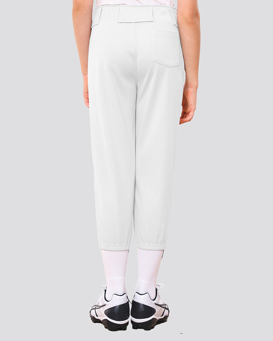 White Girls Softball Pants