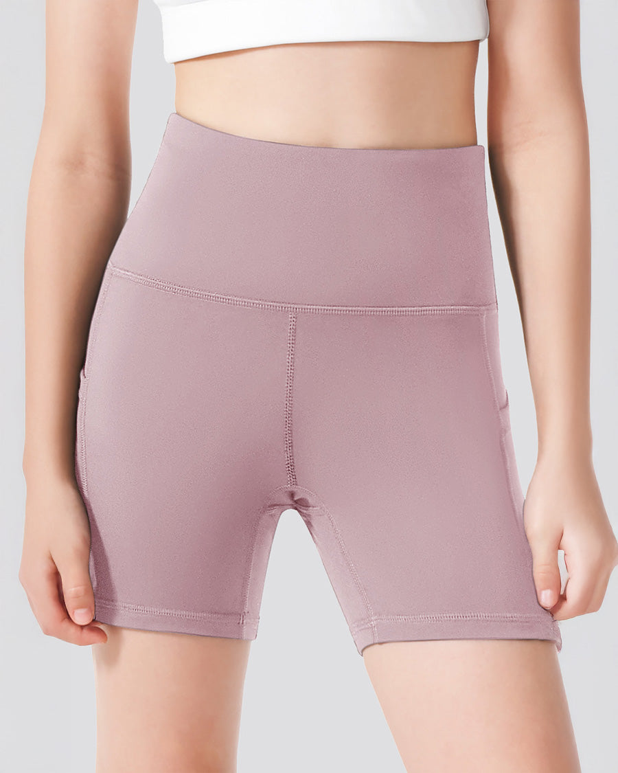 Pink Girls 4" Volleyball Ace Shorts