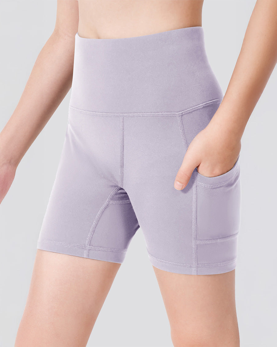 Lavender Girls 4" Volleyball Ace Shorts
