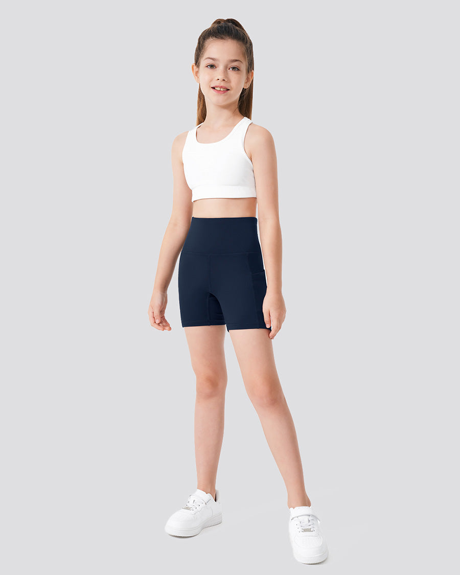 Navy Girls 4" Volleyball Ace Shorts