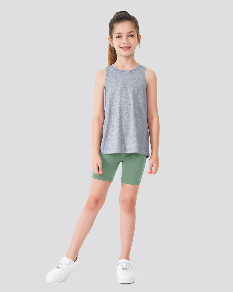 Jade Green Girls 4" Volleyball Ace Shorts