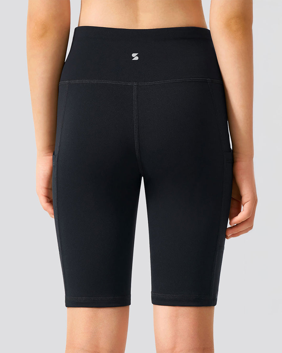 Black Girls 8" Volleyball Ace Shorts