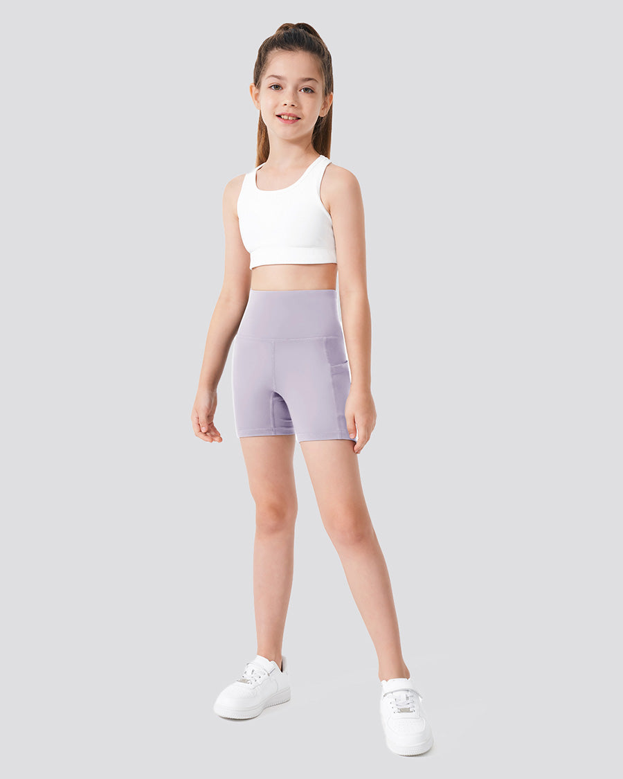 Lavender Girls 4" Volleyball Ace Shorts