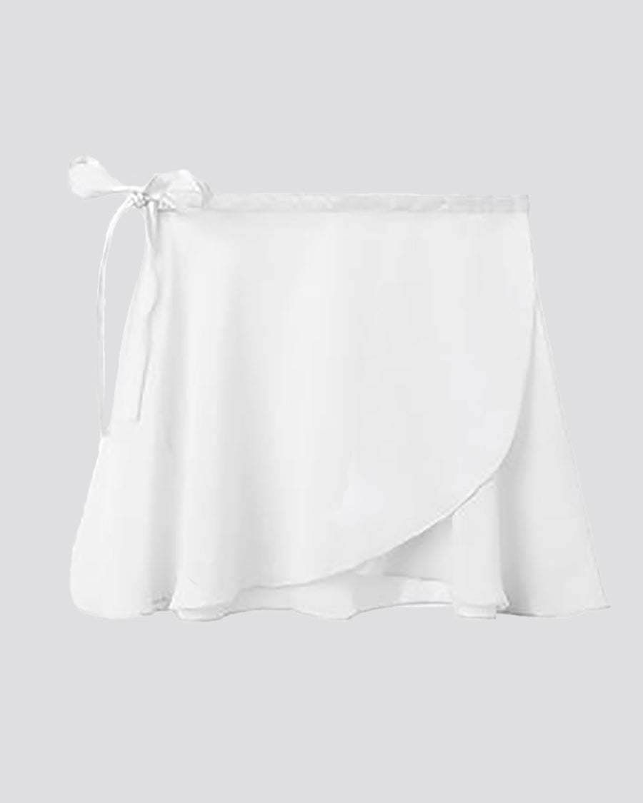 White Women Chiffon Wrap Skirt