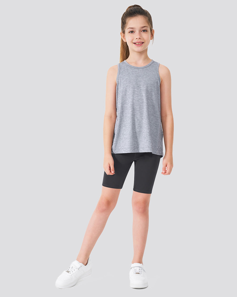 Charcoal Girls 8" Volleyball Ace Shorts