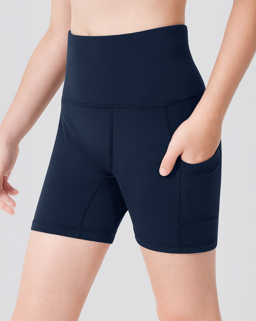 Navy Girls 4" Volleyball Ace Shorts