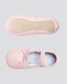Pink Kids Premium Leather Ballet Shoes (Full Sole)