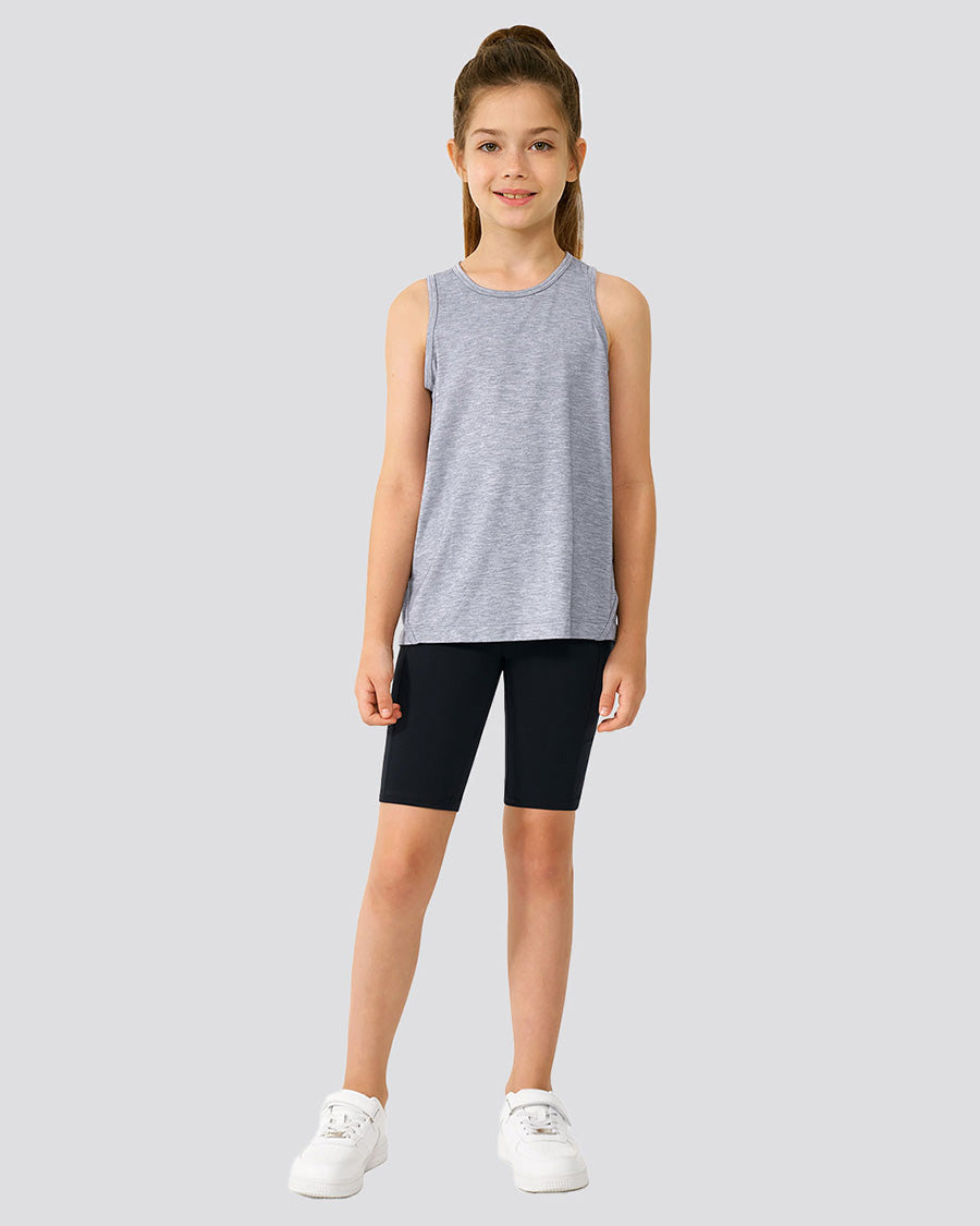 Black Girls 8" Volleyball Ace Shorts