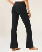 Black High Waisted Yoga Flare Pants