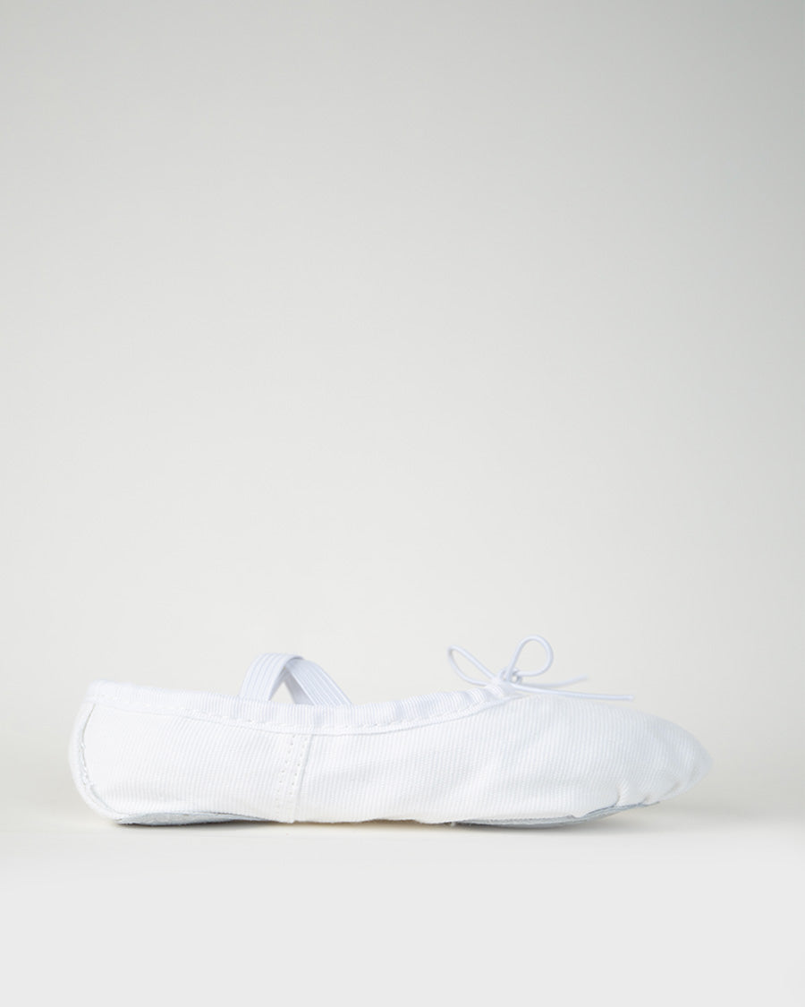 White Kids Classic Canvas Ballet Shoes