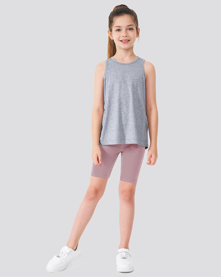 Pink Girls 8" Volleyball Ace Shorts