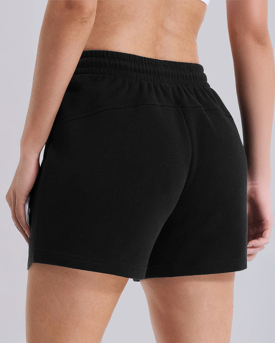 Black Easy Comfort Lounge Shorts