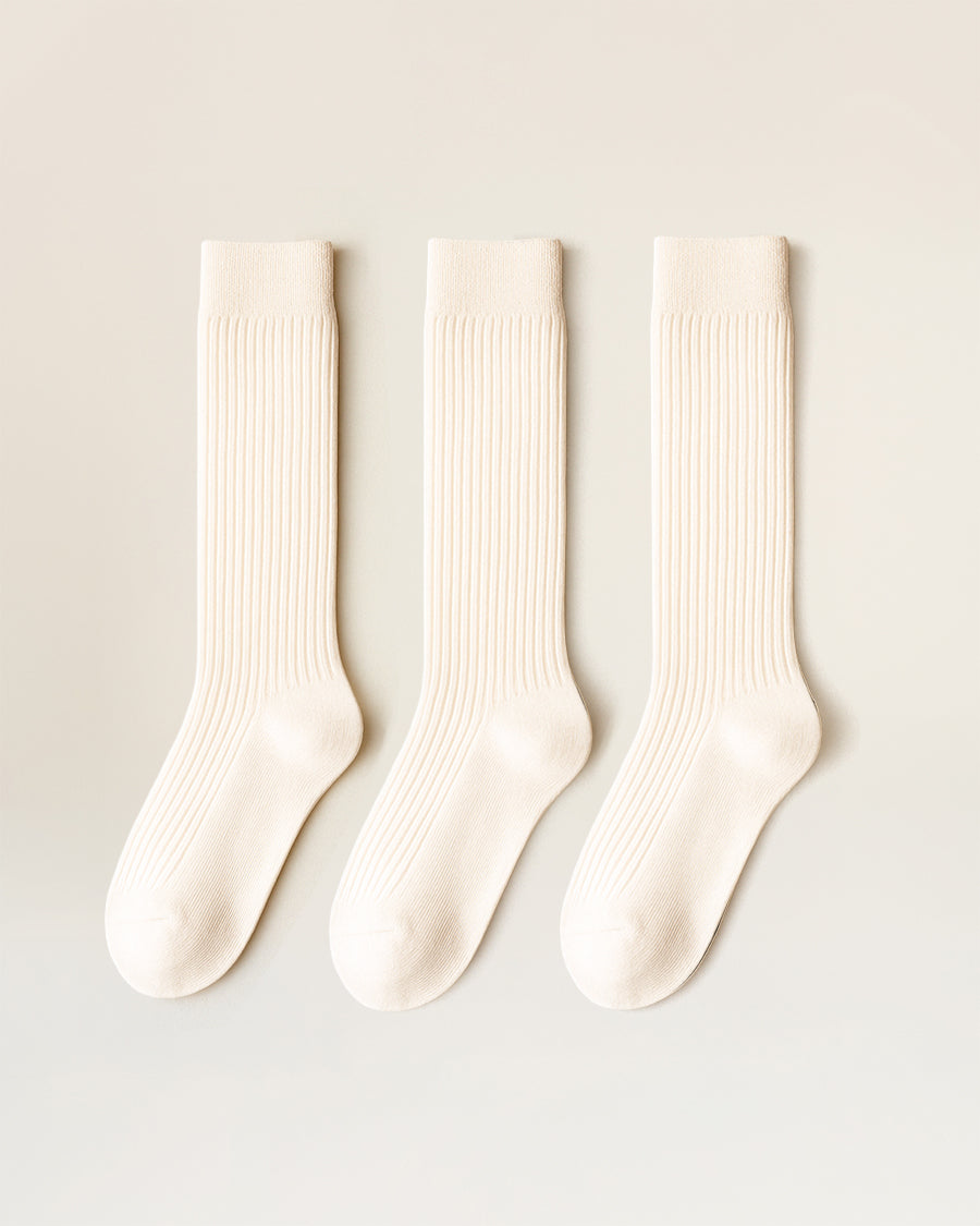 White Kids Ruffle Trimmed Socks