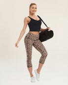 Leopard Performance High Rise Capri Leggings