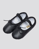 Black Kids Premium Leather Ballet Shoes (Full Sole)