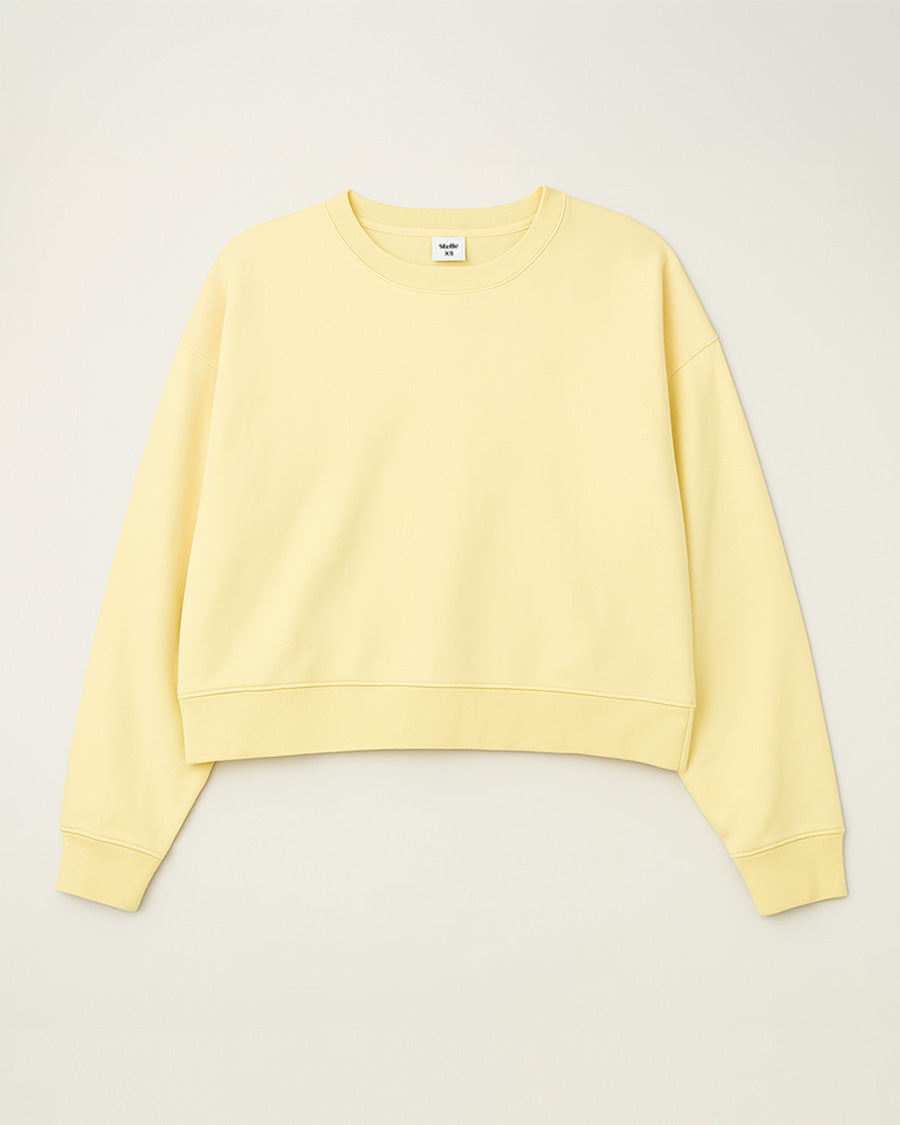 Pina Colada Crop Oversized Sweatshirt