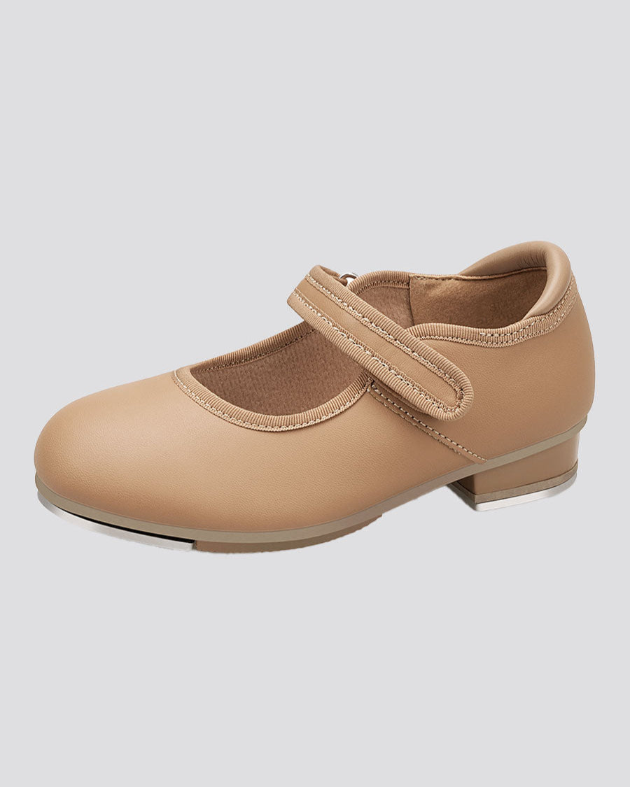 Tan Glitter Kids Beat Bling Tap Shoes