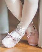Pink Kids Premium Leather Ballet Shoes (Full Sole)